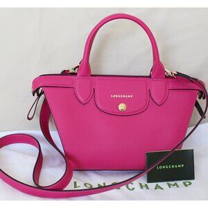New w/Tags Longchamp Le Pliage Heritage - Small Satchel Bag Cyclamen Pink - $920